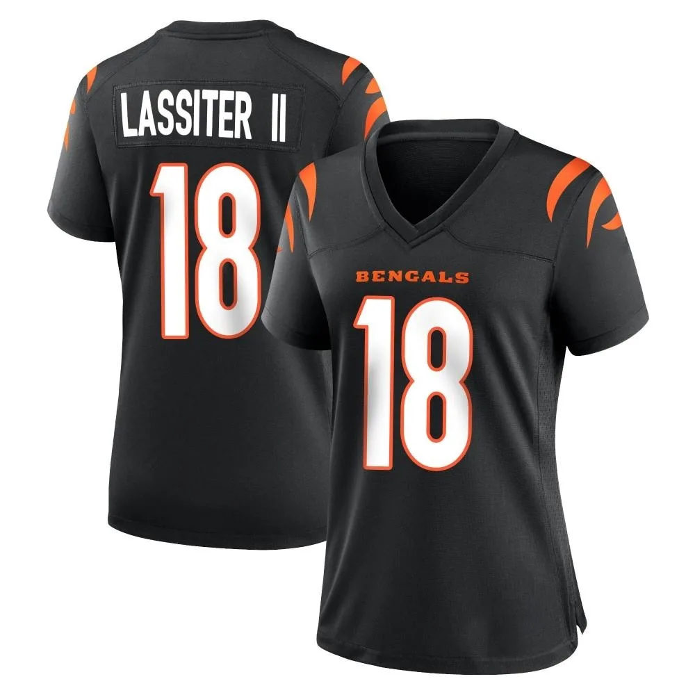 Women's Cincinnati Bengals Kwamie Lassiter Ii Nike Team Color Game Black Jersey Women's Cincinnati Bengals Kwamie Lassiter Ii Nike Team Color Game Black Jersey