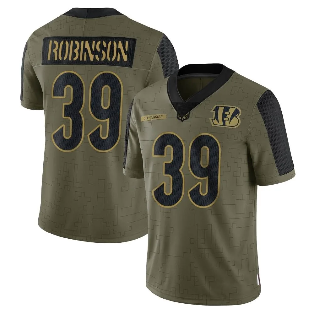 Men's Cincinnati Bengals Lance Robinson Nike 2021 Salute To Service Limited Olive Jersey Men's Cincinnati Bengals Lance Robinson Nike 2021 Salute To Service Limited Olive Jersey