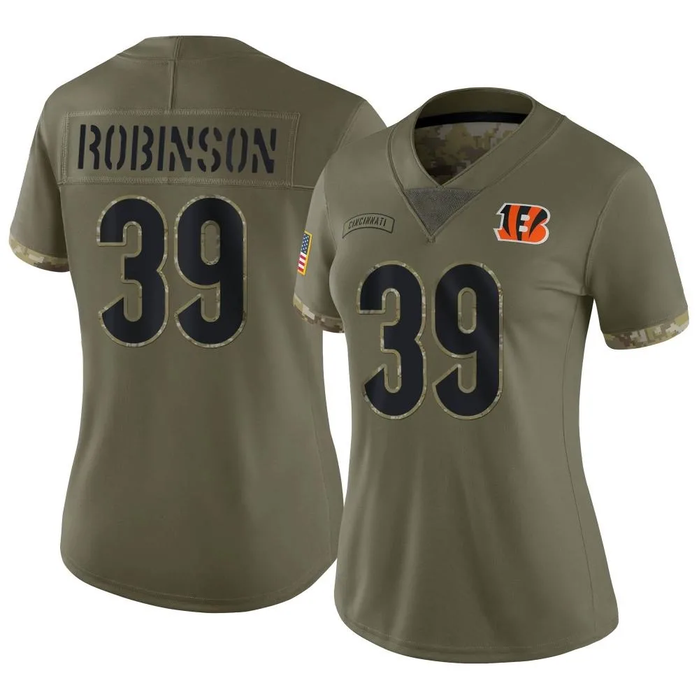Women's Cincinnati Bengals Lance Robinson Nike 2022 Salute To Service Limited Olive Jersey Women's Cincinnati Bengals Lance Robinson Nike 2022 Salute To Service Limited Olive Jersey