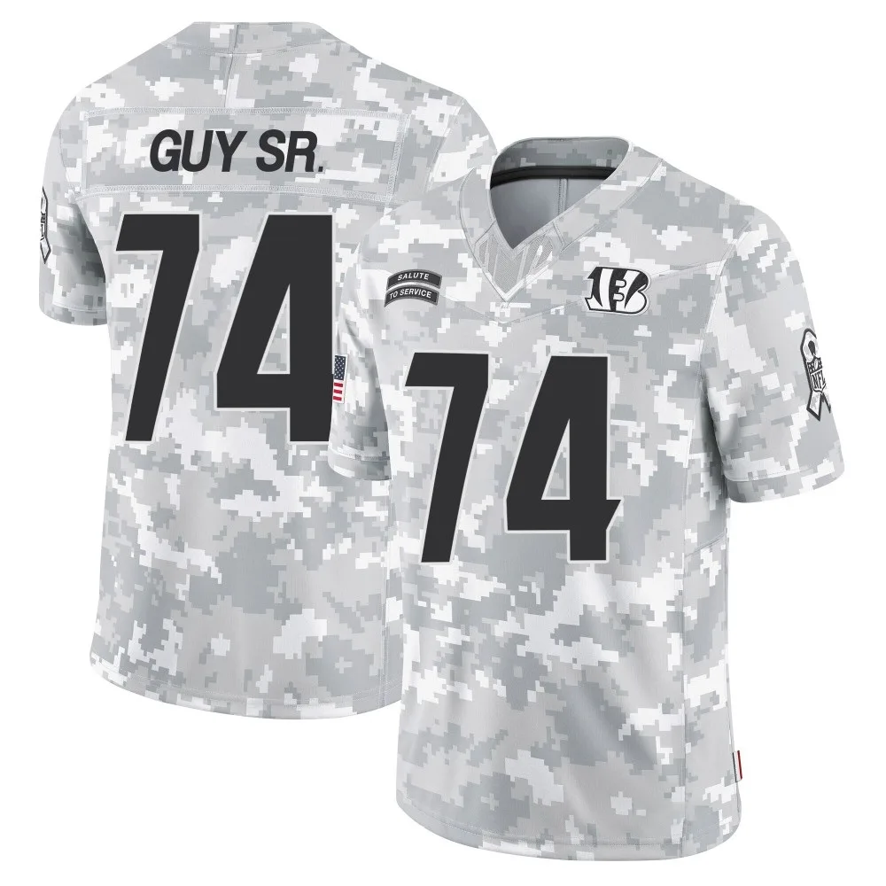 Men's Cincinnati Bengals Lawrence Guy Nike 2024 Salute to Service Limited Arctic Camo Jersey Men's Cincinnati Bengals Lawrence Guy Nike 2024 Salute to Service Limited Arctic Camo Jersey