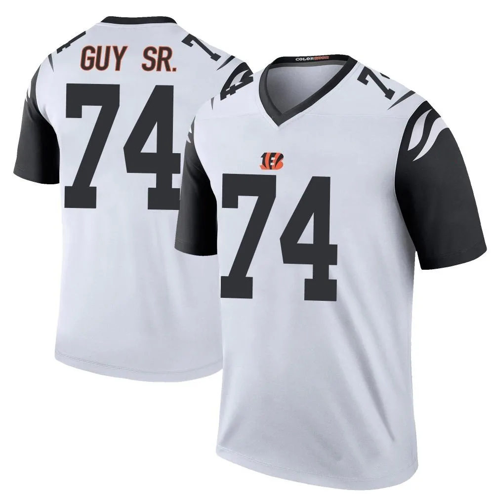 Men's Cincinnati Bengals Lawrence Guy Nike Color Rush Legend White Jersey Men's Cincinnati Bengals Lawrence Guy Nike Color Rush Legend White Jersey