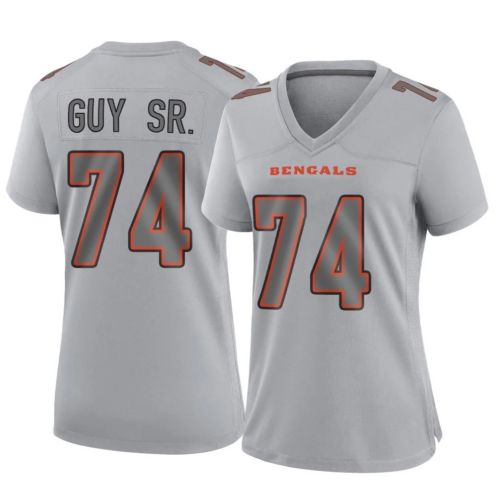 Women's Cincinnati Bengals Lawrence Guy Nike Atmosphere Fashion Game Gray Jersey Women's Cincinnati Bengals Lawrence Guy Nike Atmosphere Fashion Game Gray Jersey