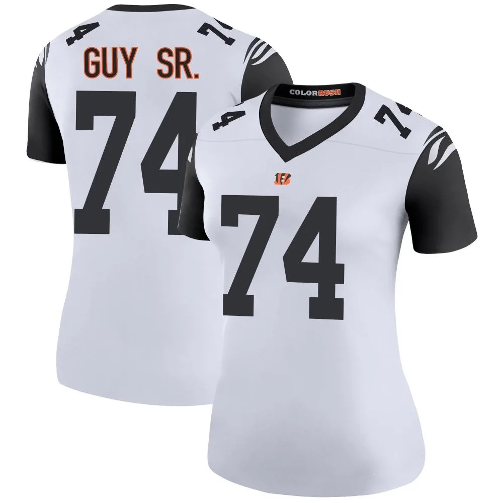 Women's Cincinnati Bengals Lawrence Guy Nike Color Rush Legend White Jersey Women's Cincinnati Bengals Lawrence Guy Nike Color Rush Legend White Jersey