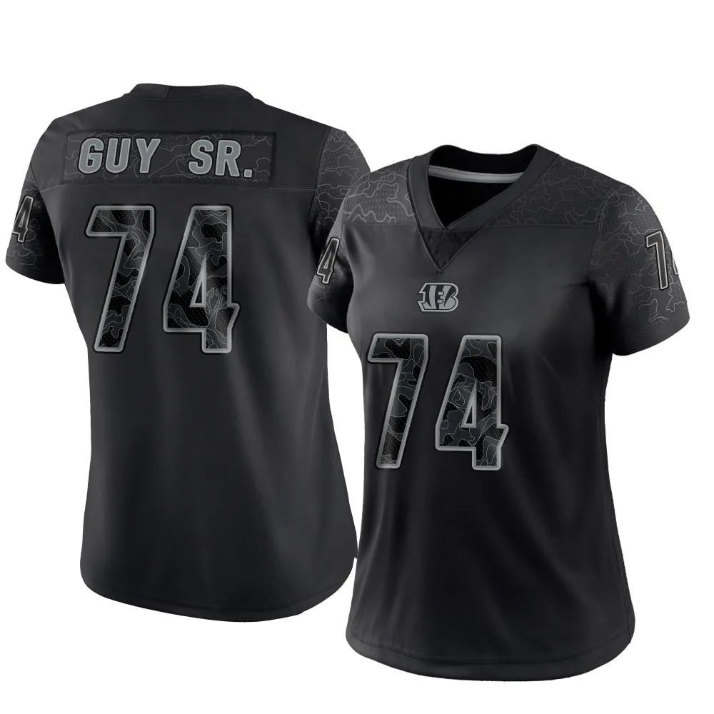 Women's Cincinnati Bengals Lawrence Guy Nike Reflective Limited Black Jersey Women's Cincinnati Bengals Lawrence Guy Nike Reflective Limited Black Jersey