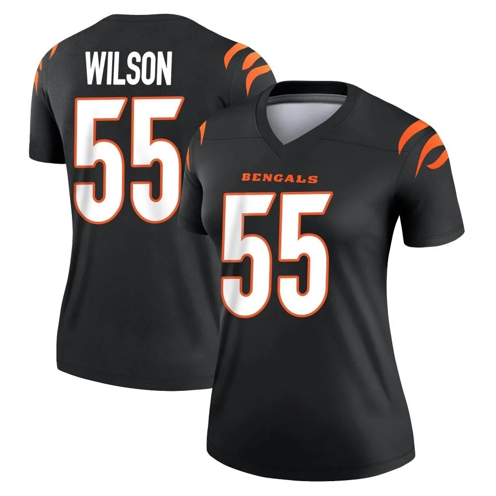 Women's Cincinnati Bengals Logan Wilson Nike Legend Black Jersey Women's Cincinnati Bengals Logan Wilson Nike Legend Black Jersey