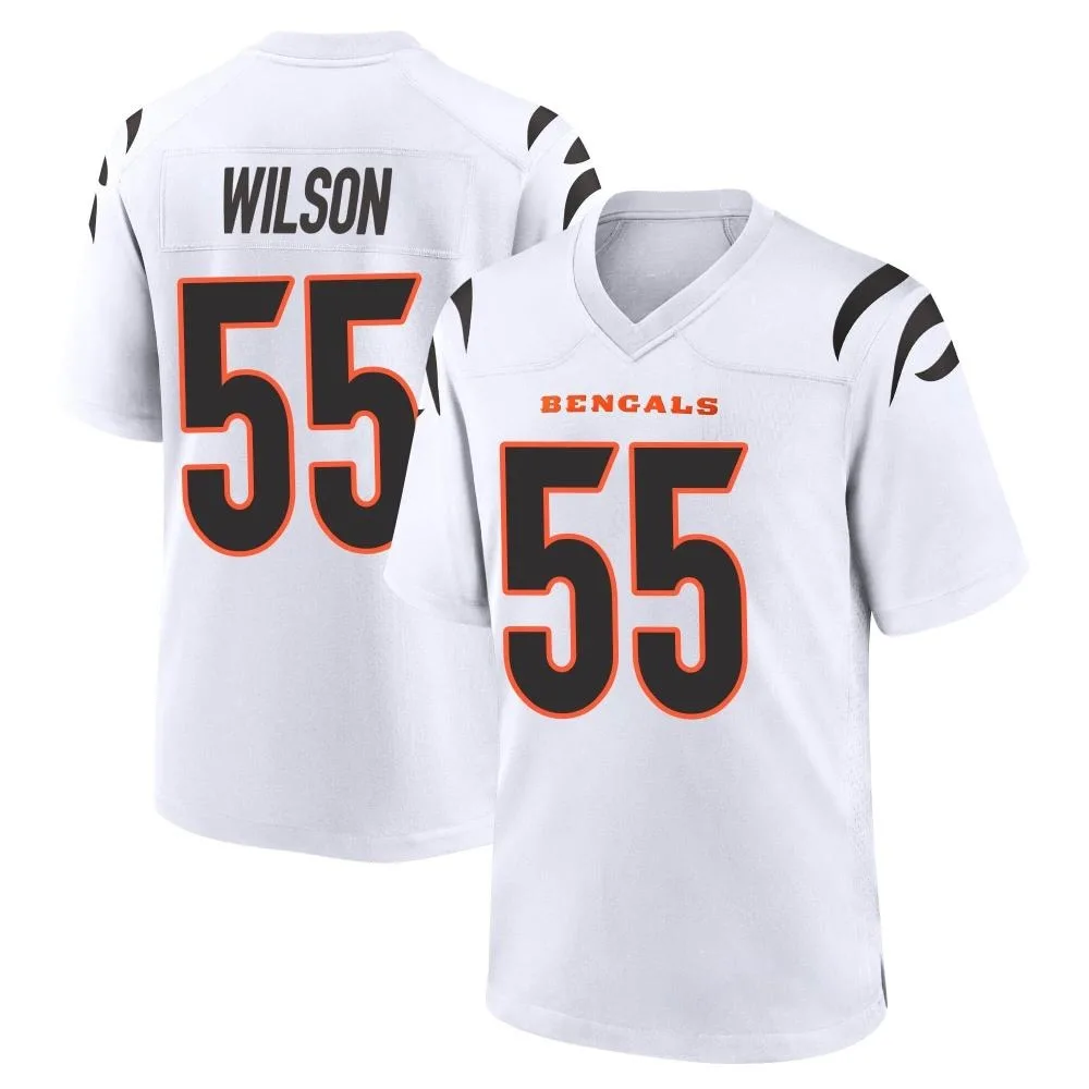 Youth Cincinnati Bengals Logan Wilson Nike Game White Jersey Youth Cincinnati Bengals Logan Wilson Nike Game White Jersey