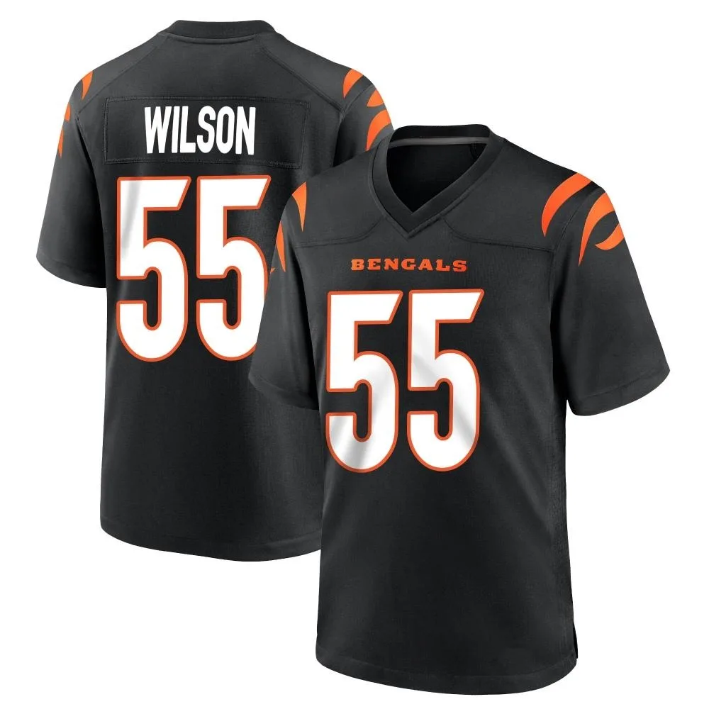 Youth Cincinnati Bengals Logan Wilson Nike Team Color Game Black Jersey Youth Cincinnati Bengals Logan Wilson Nike Team Color Game Black Jersey