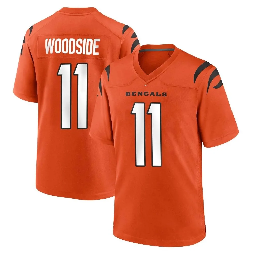 Men's Cincinnati Bengals Logan Woodside Nike Game Orange Jersey Men's Cincinnati Bengals Logan Woodside Nike Game Orange Jersey