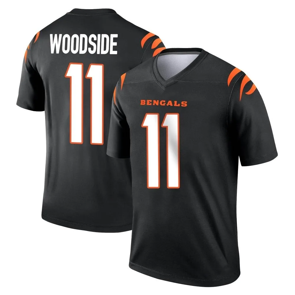 Men's Cincinnati Bengals Logan Woodside Nike Legend Black Jersey Men's Cincinnati Bengals Logan Woodside Nike Legend Black Jersey