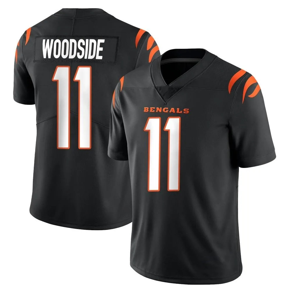 Men's Cincinnati Bengals Logan Woodside Nike Team Color Vapor Untouchable Limited Black Jersey Men's Cincinnati Bengals Logan Woodside Nike Team Color Vapor Untouchable Limited Black Jersey