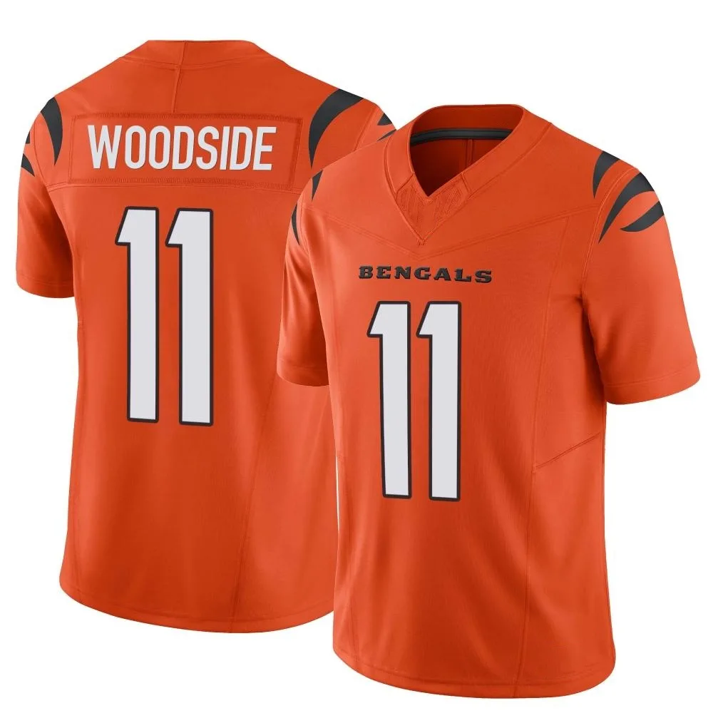 Men's Cincinnati Bengals Logan Woodside Nike Vapor F.U.S.E. Limited Orange Jersey Men's Cincinnati Bengals Logan Woodside Nike Vapor F.U.S.E. Limited Orange Jersey