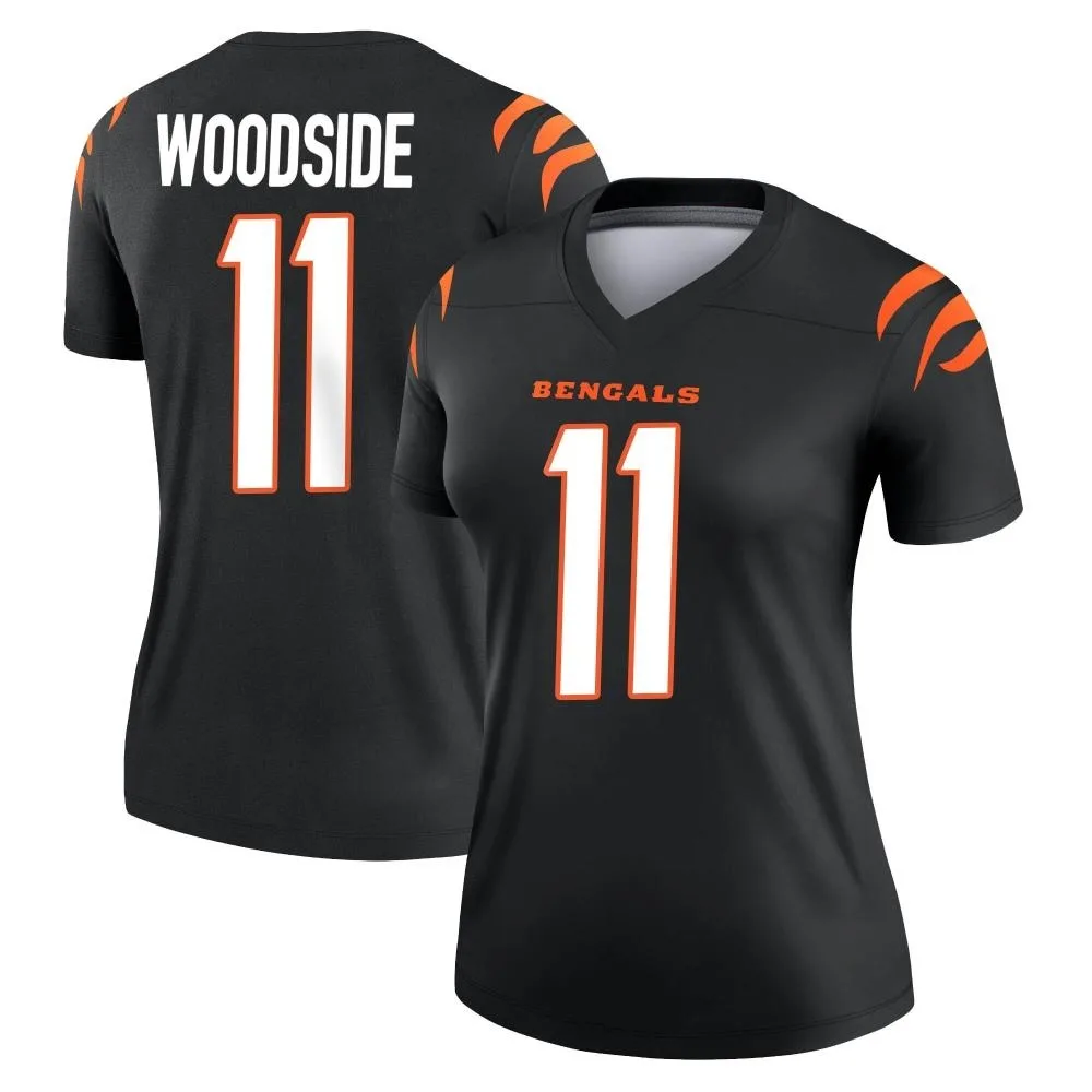 Women's Cincinnati Bengals Logan Woodside Nike Legend Black Jersey Women's Cincinnati Bengals Logan Woodside Nike Legend Black Jersey