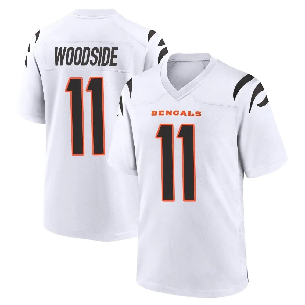 Youth Cincinnati Bengals Logan Woodside Nike Game White Jersey Youth Cincinnati Bengals Logan Woodside Nike Game White Jersey