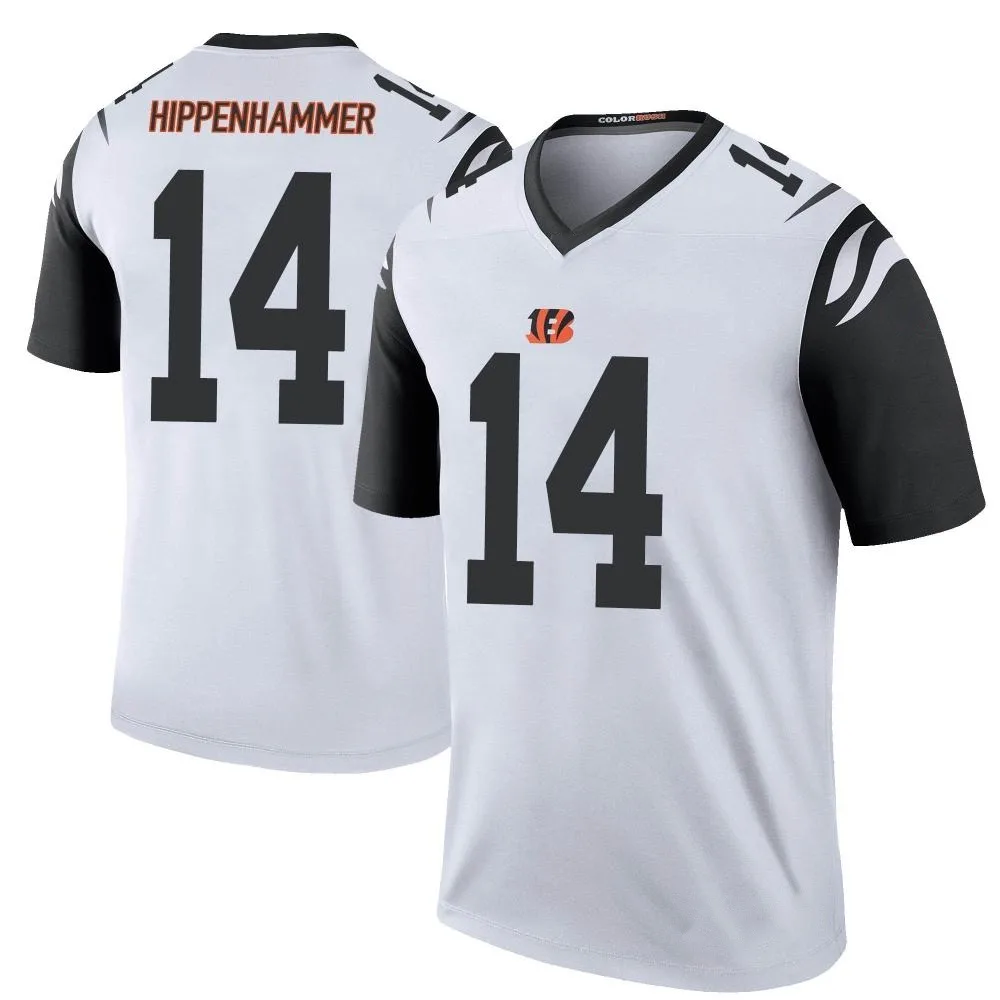Men's Cincinnati Bengals Mac Hippenhammer Nike Color Rush Legend White Jersey Men's Cincinnati Bengals Mac Hippenhammer Nike Color Rush Legend White Jersey