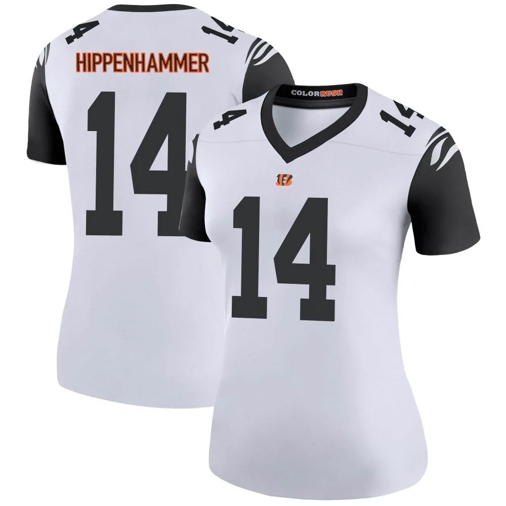 Women's Cincinnati Bengals Mac Hippenhammer Nike Color Rush Legend White Jersey Women's Cincinnati Bengals Mac Hippenhammer Nike Color Rush Legend White Jersey