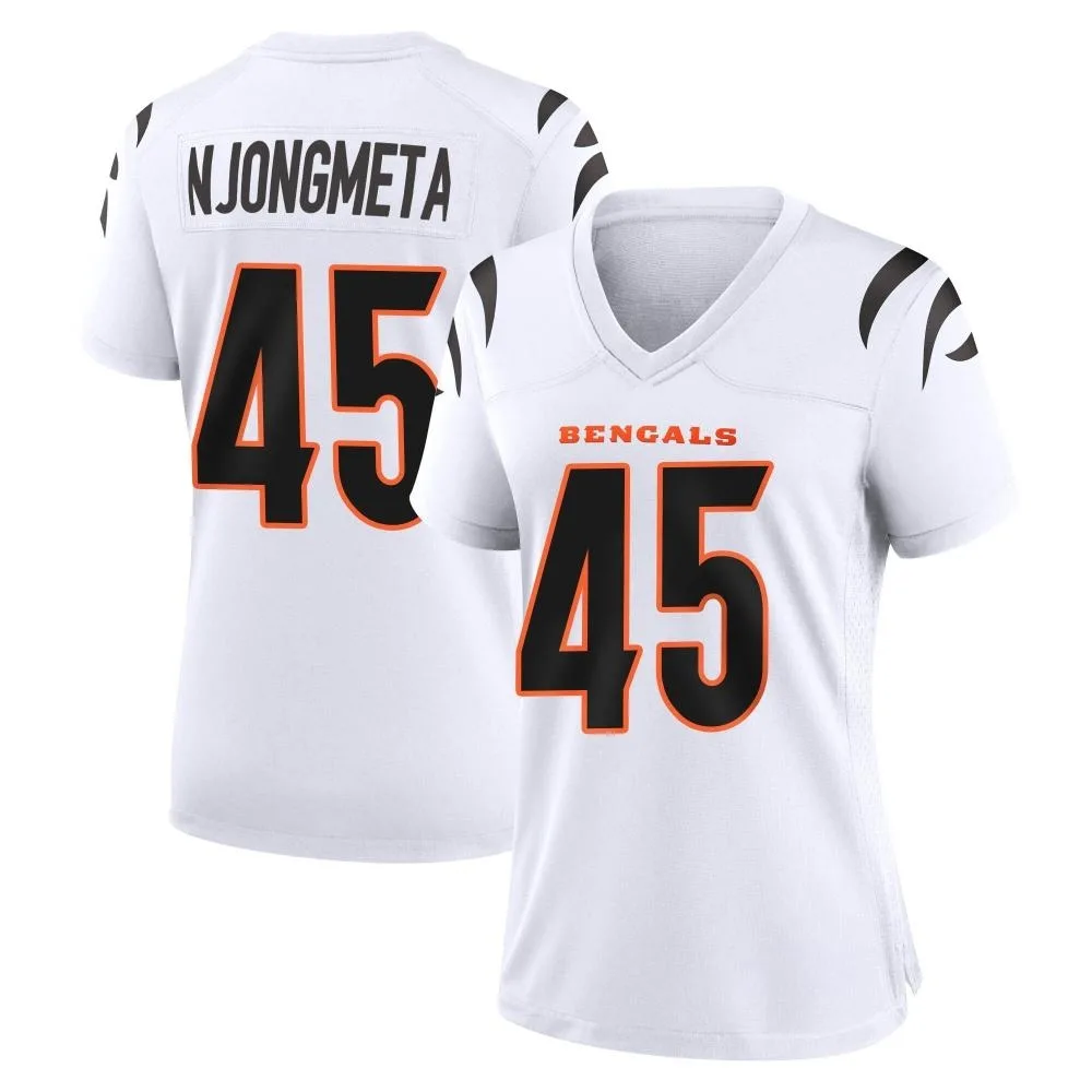 Women's Cincinnati Bengals Maema Njongmeta Nike Game White Jersey Women's Cincinnati Bengals Maema Njongmeta Nike Game White Jersey