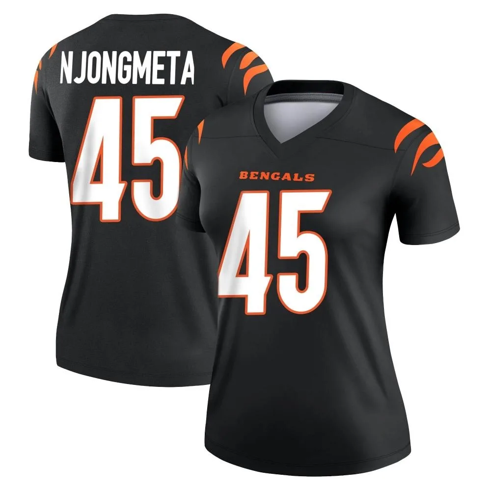 Women's Cincinnati Bengals Maema Njongmeta Nike Legend Black Jersey Women's Cincinnati Bengals Maema Njongmeta Nike Legend Black Jersey