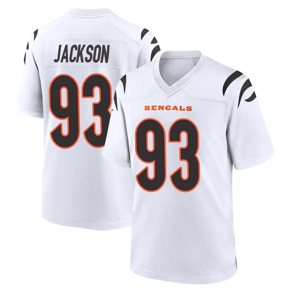 Men's Cincinnati Bengals Mckinnley Jackson Nike Game White Jersey Men's Cincinnati Bengals Mckinnley Jackson Nike Game White Jersey