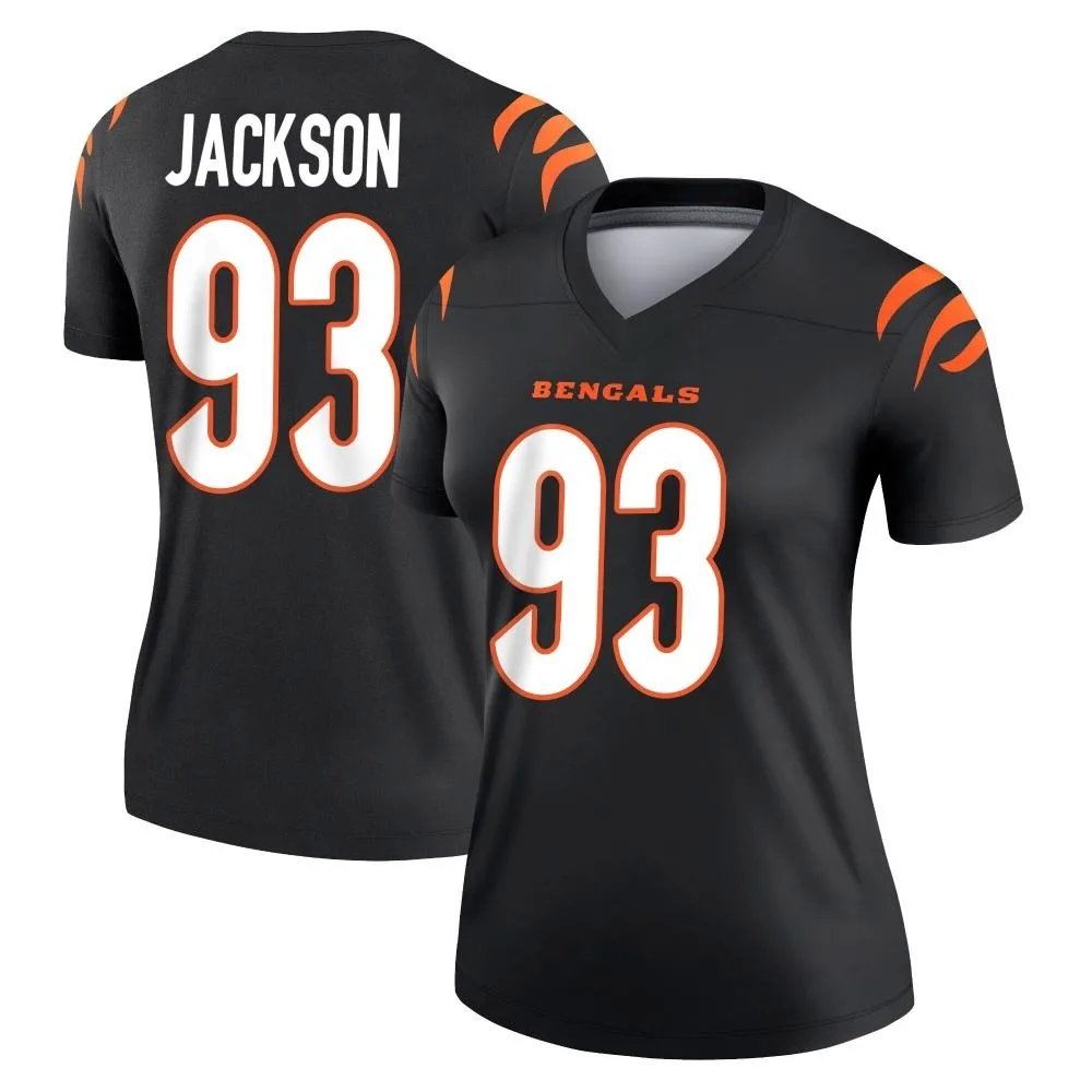 Women's Cincinnati Bengals Mckinnley Jackson Nike Legend Black Jersey Women's Cincinnati Bengals Mckinnley Jackson Nike Legend Black Jersey