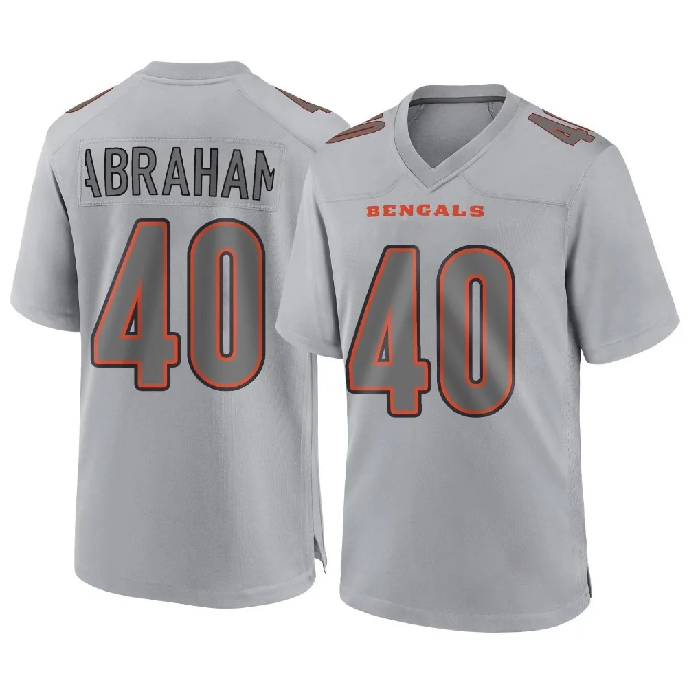 Men's Cincinnati Bengals Micah Abraham Nike Atmosphere Fashion Game Gray Jersey Men's Cincinnati Bengals Micah Abraham Nike Atmosphere Fashion Game Gray Jersey