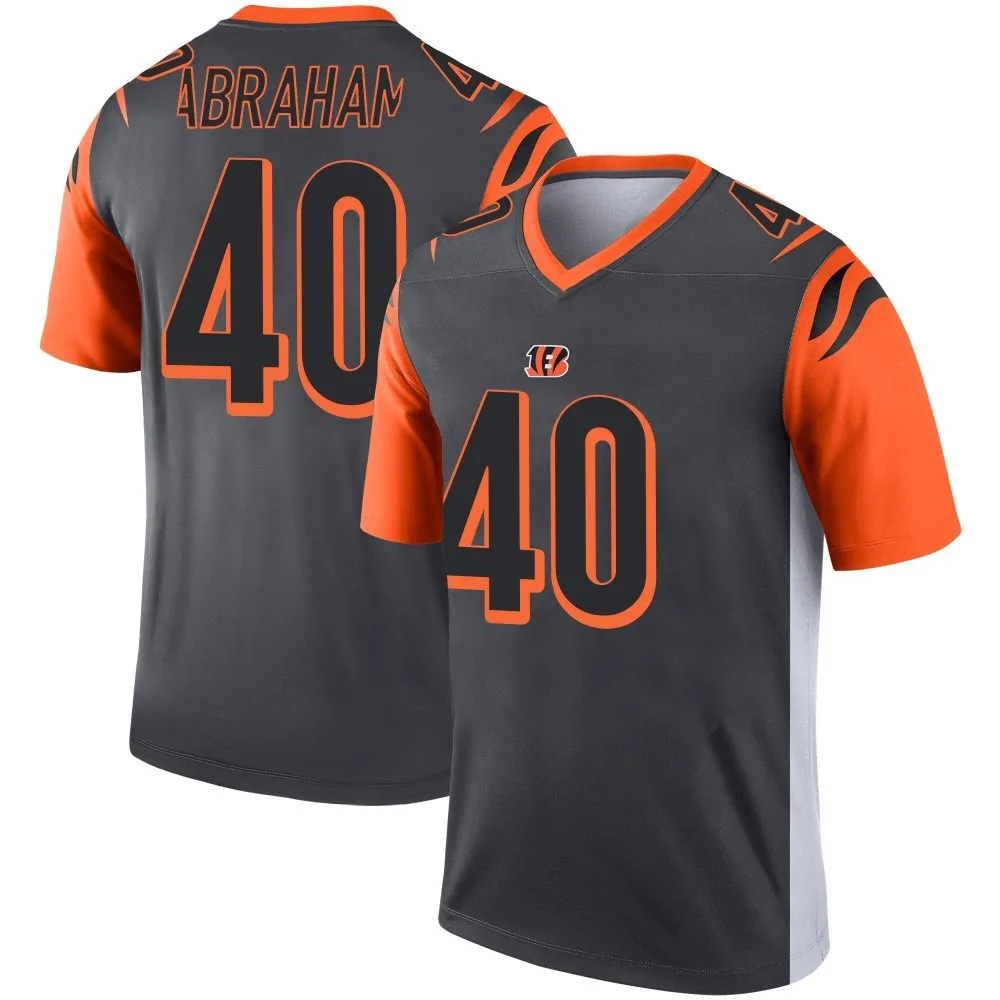 Men's Cincinnati Bengals Micah Abraham Nike Silver Legend Jersey Men's Cincinnati Bengals Micah Abraham Nike Silver Legend Jersey