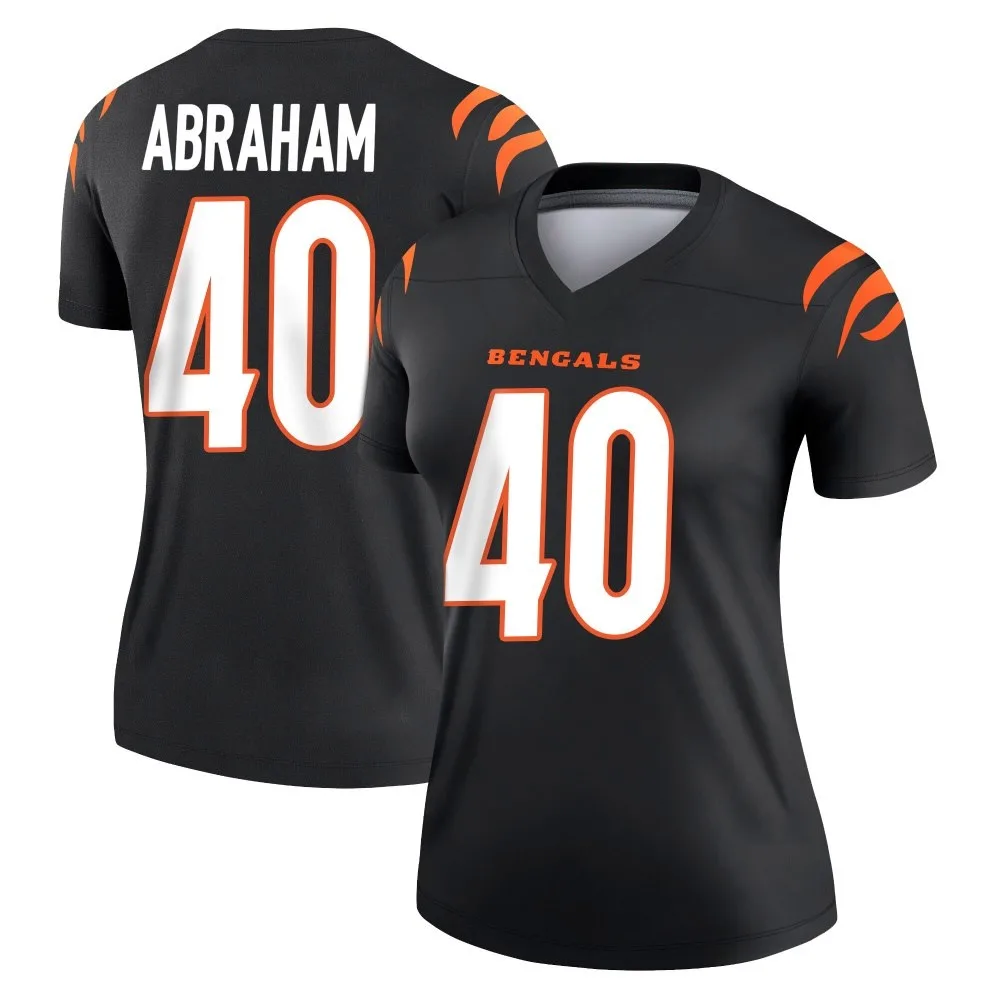 Women's Cincinnati Bengals Micah Abraham Nike Legend Black Jersey Women's Cincinnati Bengals Micah Abraham Nike Legend Black Jersey