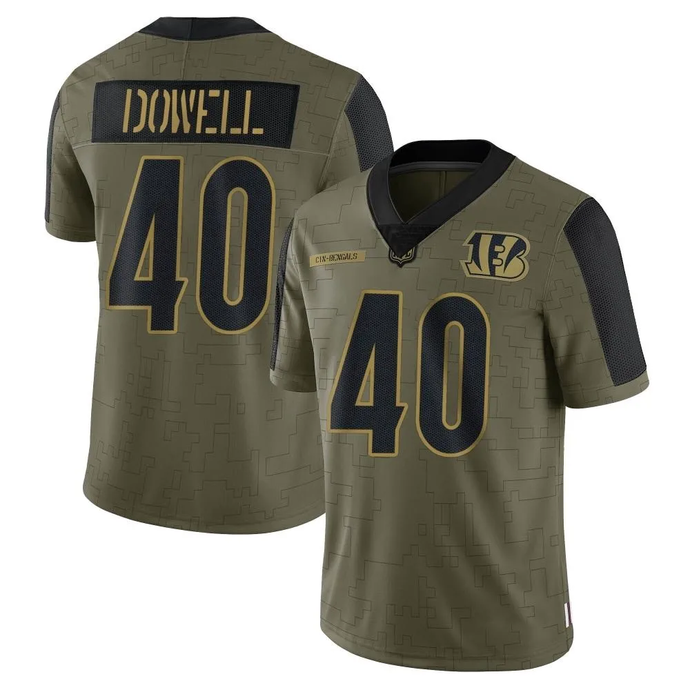 Youth Cincinnati Bengals Michael Dowell Nike 2021 Salute To Service Limited Olive Jersey Youth Cincinnati Bengals Michael Dowell Nike 2021 Salute To Service Limited Olive Jersey
