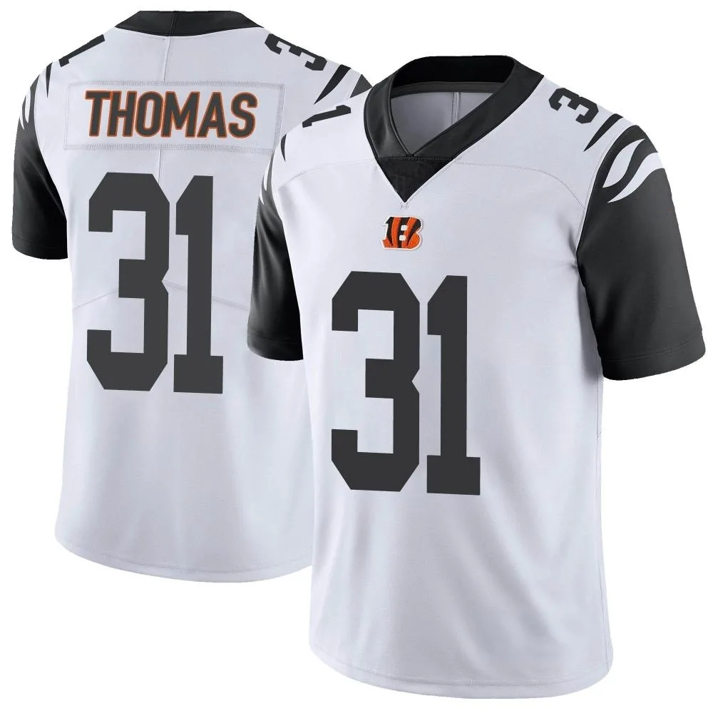 Men's Cincinnati Bengals Michael Thomas Nike Color Rush Vapor Untouchable Limited White Jersey Men's Cincinnati Bengals Michael Thomas Nike Color Rush Vapor Untouchable Limited White Jersey