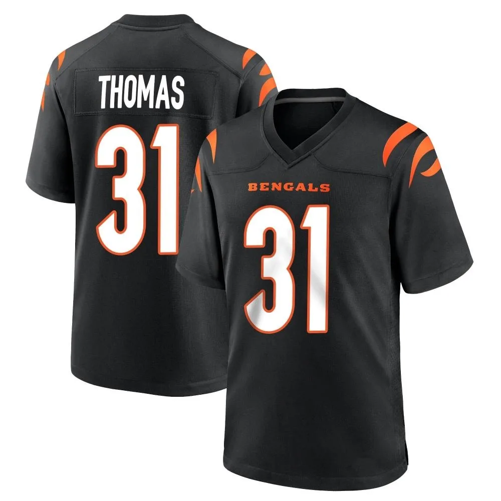 Men's Cincinnati Bengals Michael Thomas Nike Team Color Game Black Jersey Men's Cincinnati Bengals Michael Thomas Nike Team Color Game Black Jersey