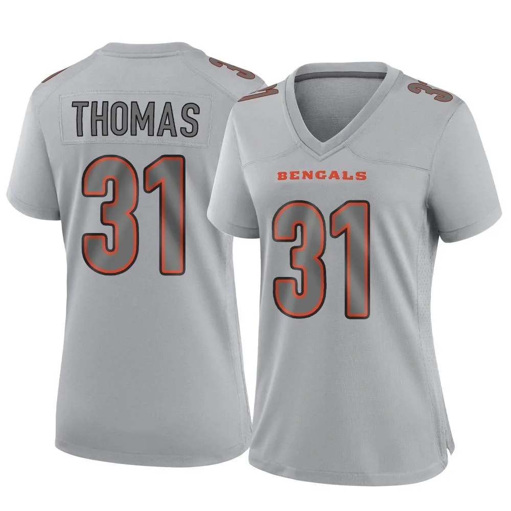 Women's Cincinnati Bengals Michael Thomas Nike Atmosphere Fashion Game Gray Jersey Women's Cincinnati Bengals Michael Thomas Nike Atmosphere Fashion Game Gray Jersey