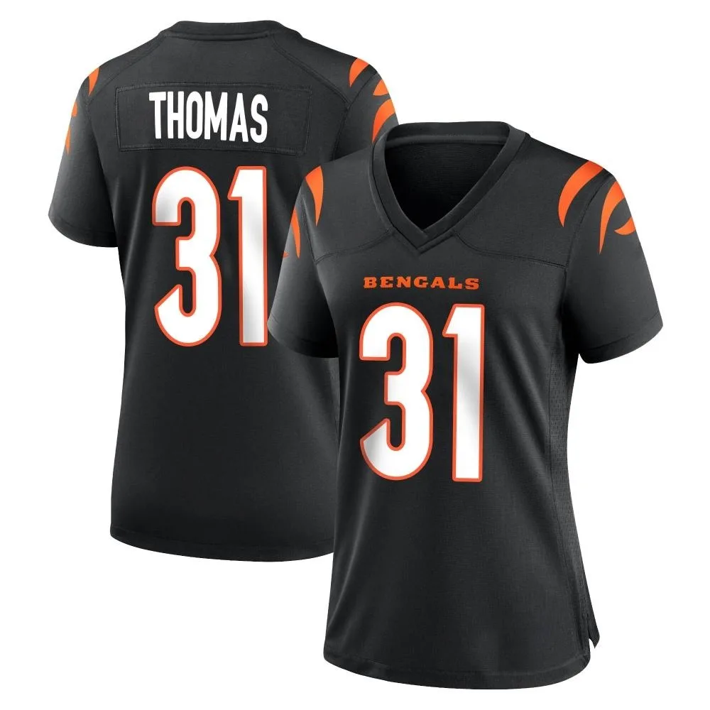 Women's Cincinnati Bengals Michael Thomas Nike Team Color Game Black Jersey Women's Cincinnati Bengals Michael Thomas Nike Team Color Game Black Jersey