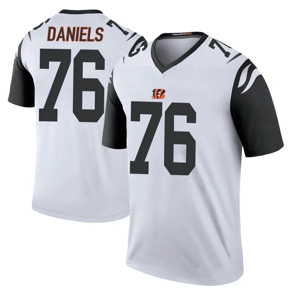 Men's Cincinnati Bengals Mike Daniels Nike Color Rush Legend White Jersey Men's Cincinnati Bengals Mike Daniels Nike Color Rush Legend White Jersey