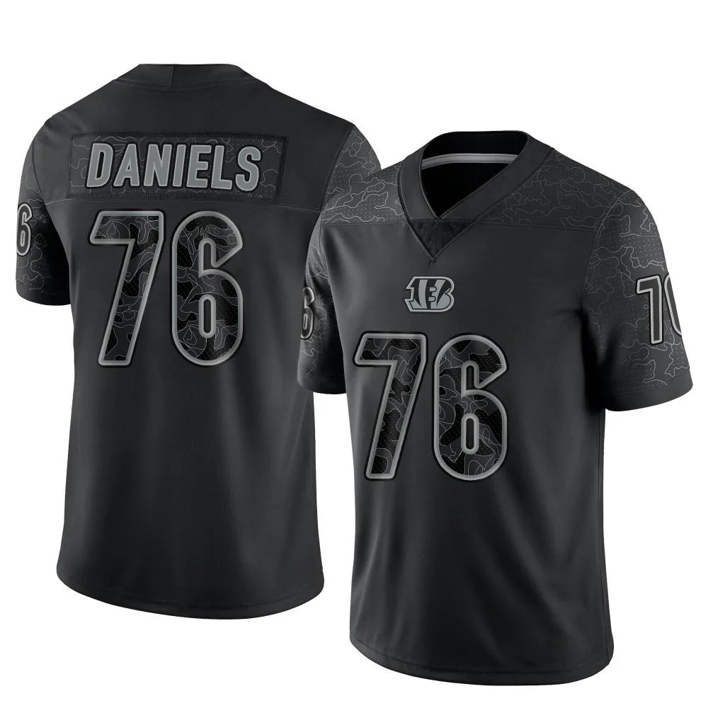 Men's Cincinnati Bengals Mike Daniels Nike Reflective Limited Black Jersey Men's Cincinnati Bengals Mike Daniels Nike Reflective Limited Black Jersey