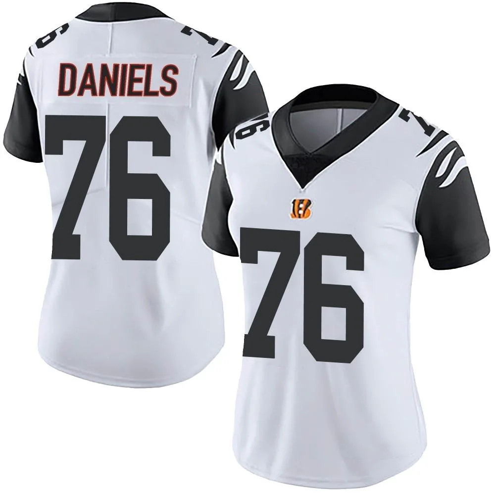 Women's Cincinnati Bengals Mike Daniels Nike Color Rush Vapor Untouchable Limited White Jersey Women's Cincinnati Bengals Mike Daniels Nike Color Rush Vapor Untouchable Limited White Jersey