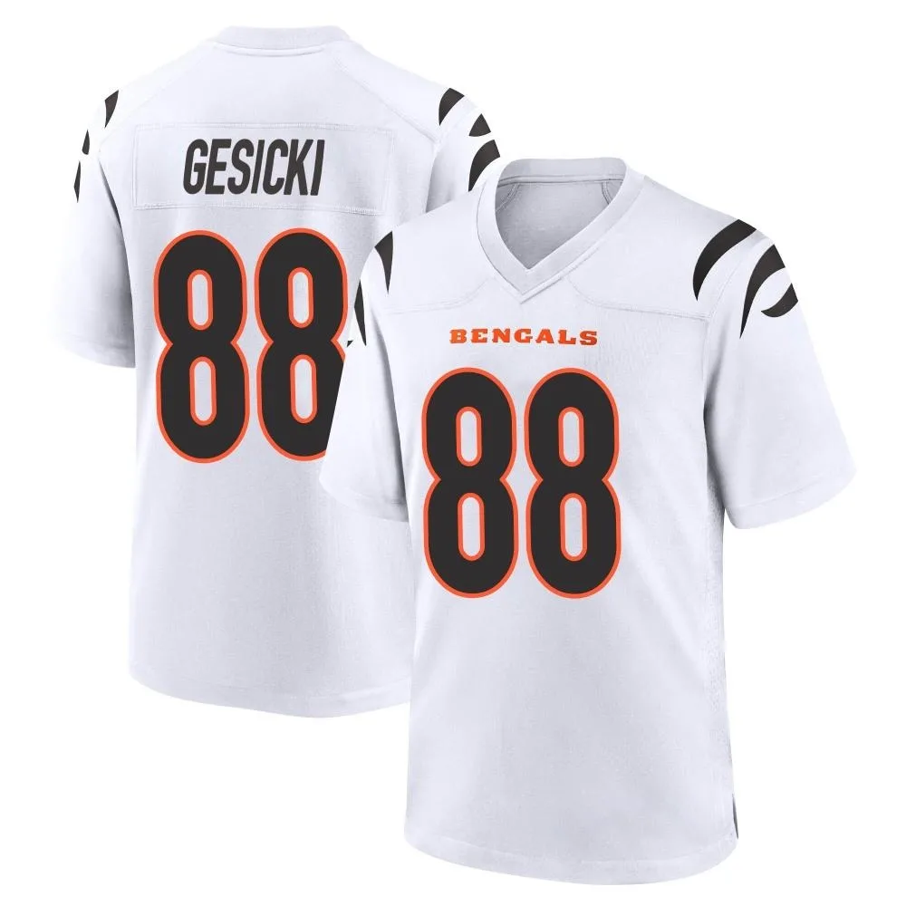 Men's Cincinnati Bengals Mike Gesicki Nike Game White Jersey Men's Cincinnati Bengals Mike Gesicki Nike Game White Jersey