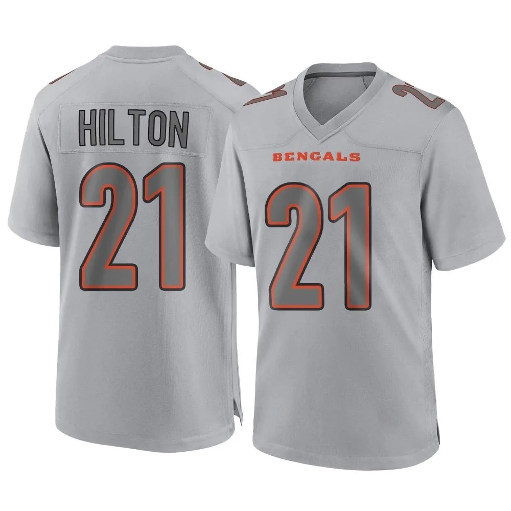 Men's Cincinnati Bengals Mike Hilton Nike Atmosphere Fashion Game Gray Jersey Men's Cincinnati Bengals Mike Hilton Nike Atmosphere Fashion Game Gray Jersey