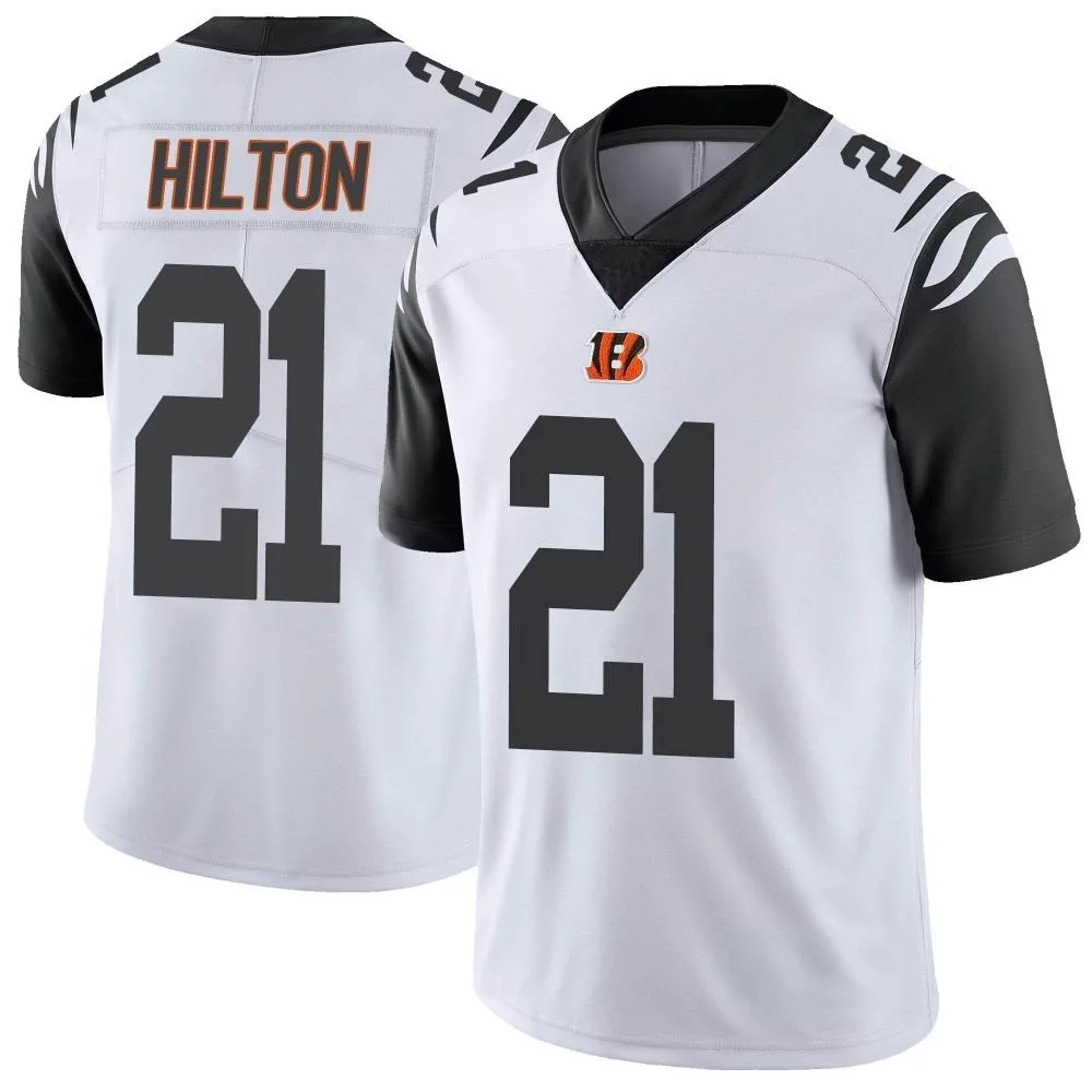 Men's Cincinnati Bengals Mike Hilton Nike Color Rush Vapor Untouchable Limited White Jersey Men's Cincinnati Bengals Mike Hilton Nike Color Rush Vapor Untouchable Limited White Jersey