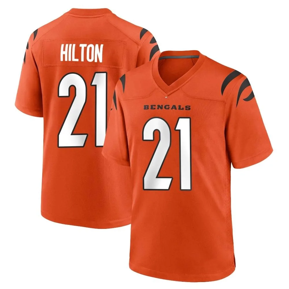 Men's Cincinnati Bengals Mike Hilton Nike Game Orange Jersey Men's Cincinnati Bengals Mike Hilton Nike Game Orange Jersey