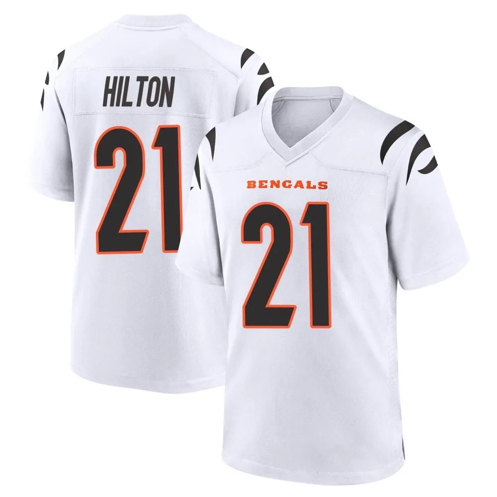 Men's Cincinnati Bengals Mike Hilton Nike Game White Jersey Men's Cincinnati Bengals Mike Hilton Nike Game White Jersey