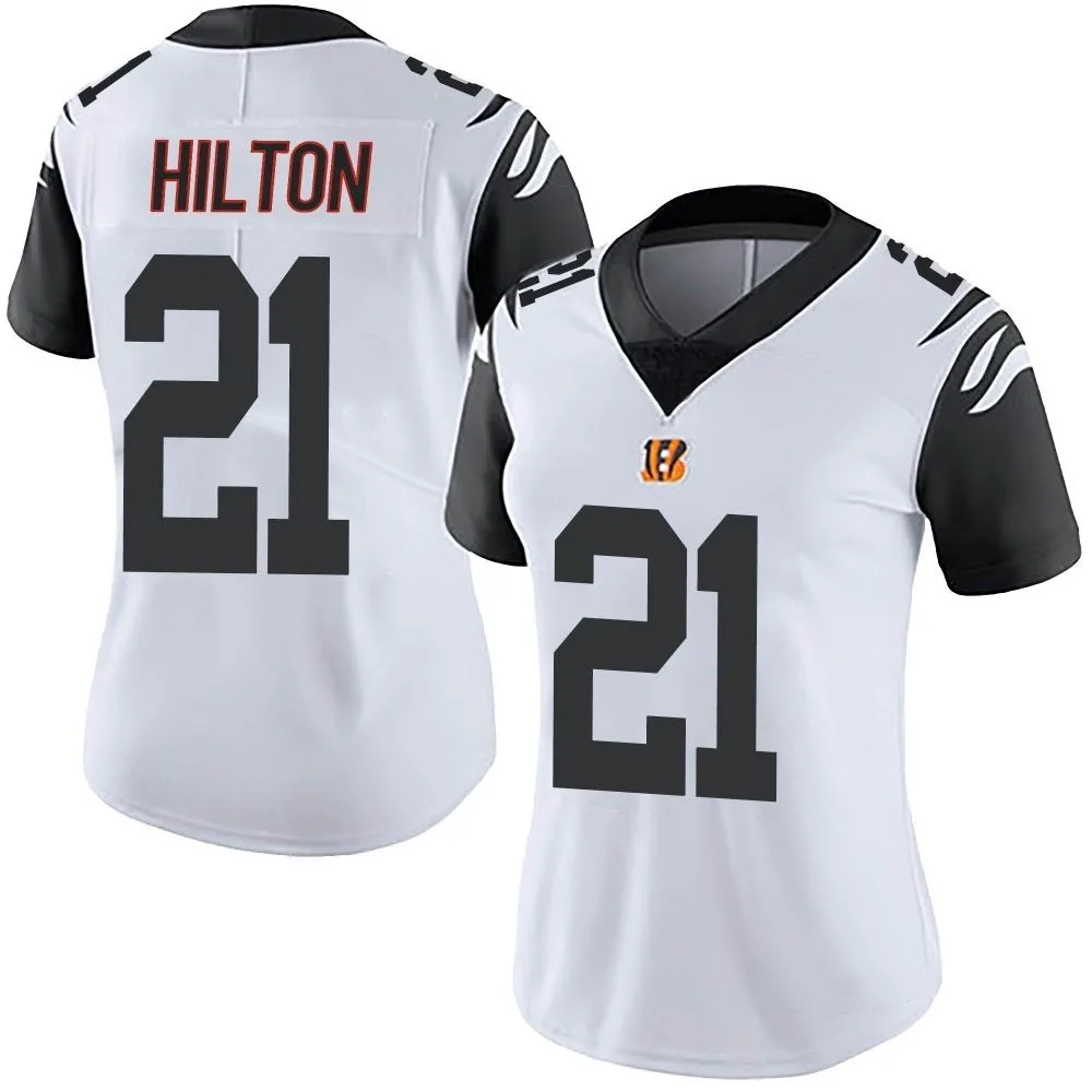 Women's Cincinnati Bengals Mike Hilton Nike Color Rush Vapor Untouchable Limited White Jersey Women's Cincinnati Bengals Mike Hilton Nike Color Rush Vapor Untouchable Limited White Jersey