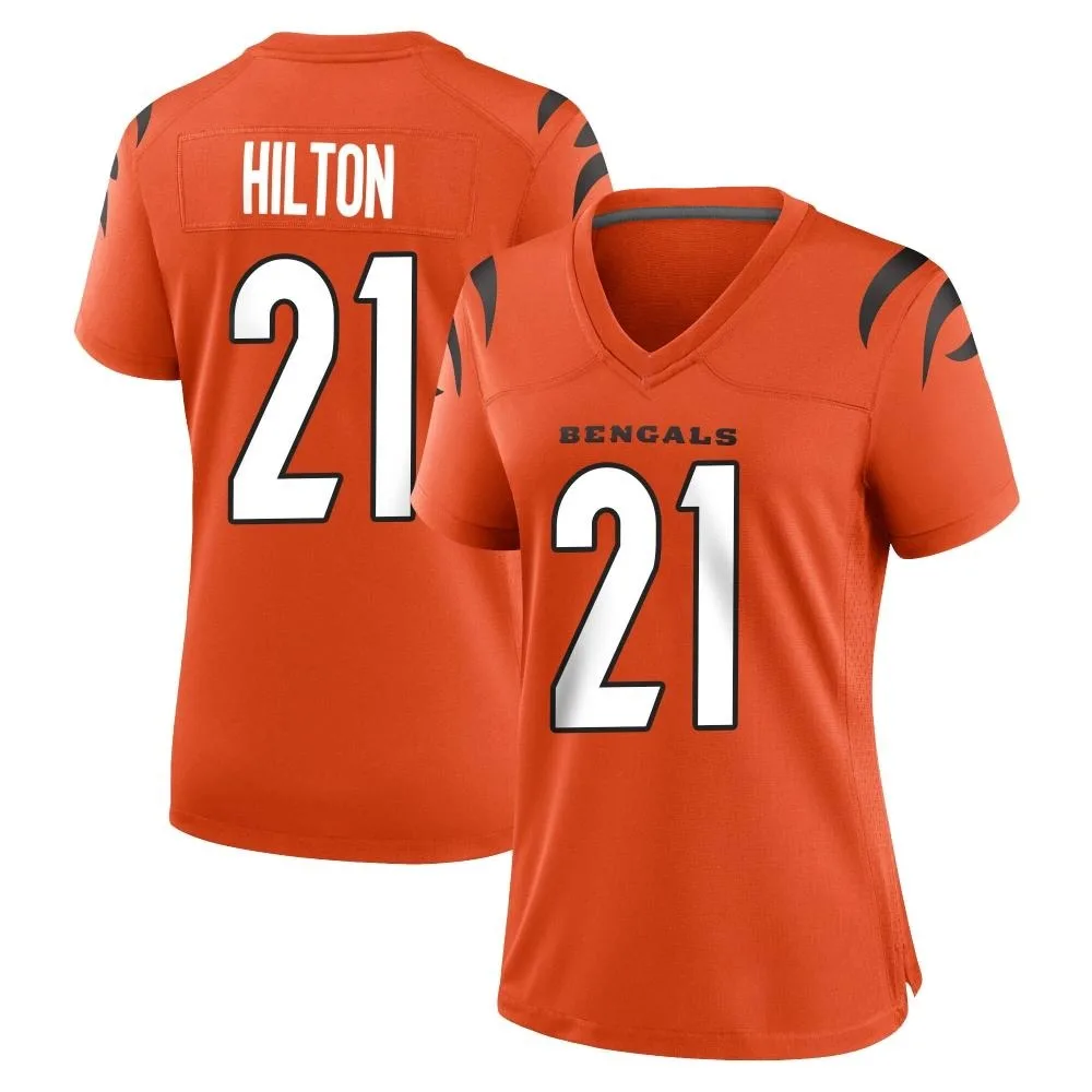 Women's Cincinnati Bengals Mike Hilton Nike Game Orange Jersey Women's Cincinnati Bengals Mike Hilton Nike Game Orange Jersey