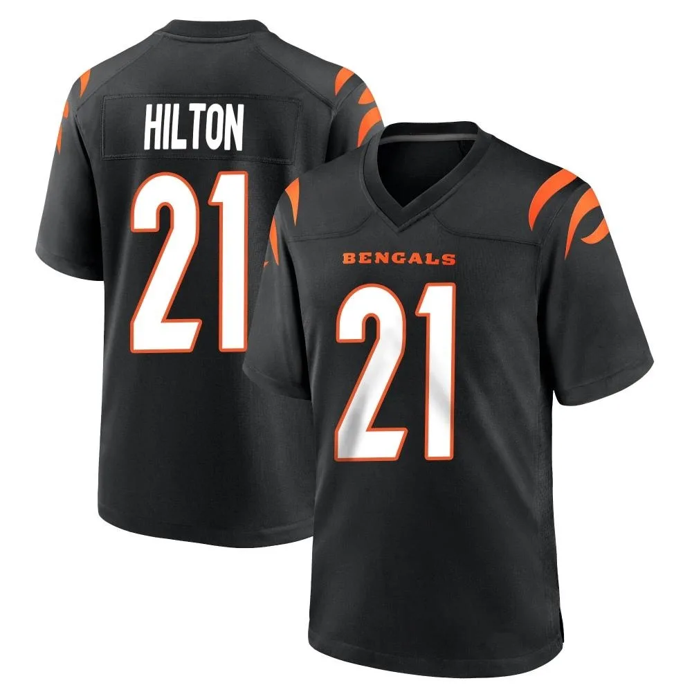 Youth Cincinnati Bengals Mike Hilton Nike Team Color Game Black Jersey Youth Cincinnati Bengals Mike Hilton Nike Team Color Game Black Jersey