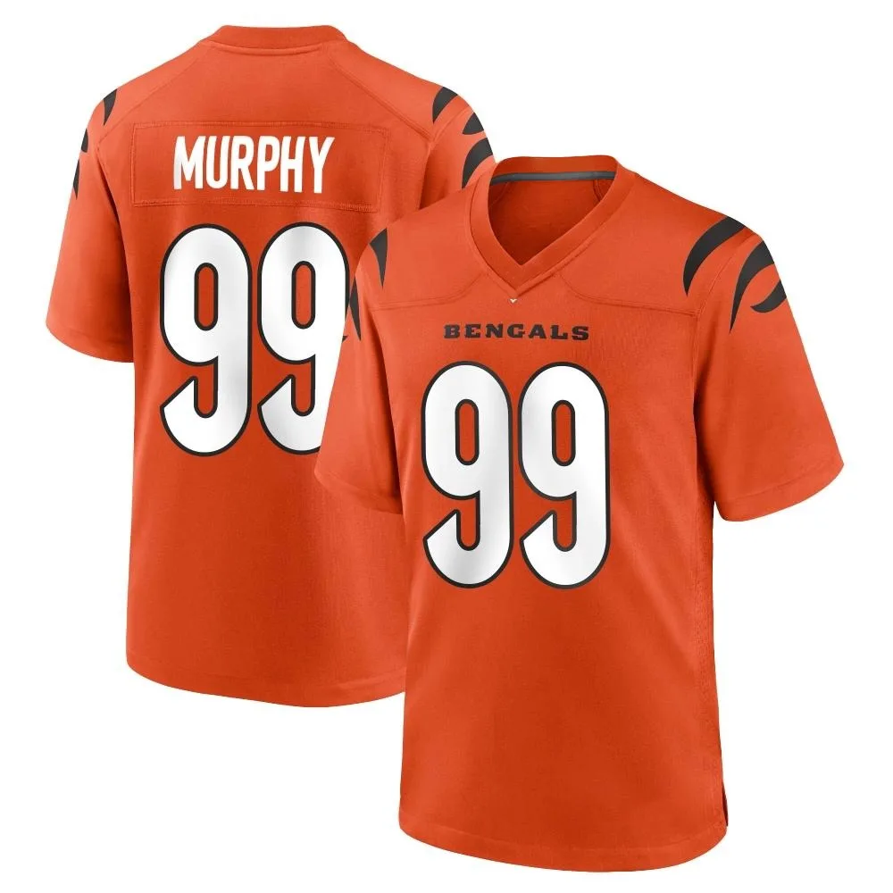 Men's Cincinnati Bengals Myles Murphy Nike Game Orange Jersey Men's Cincinnati Bengals Myles Murphy Nike Game Orange Jersey