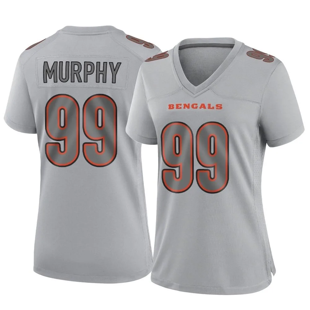 Women's Cincinnati Bengals Myles Murphy Nike Atmosphere Fashion Game Gray Jersey Women's Cincinnati Bengals Myles Murphy Nike Atmosphere Fashion Game Gray Jersey