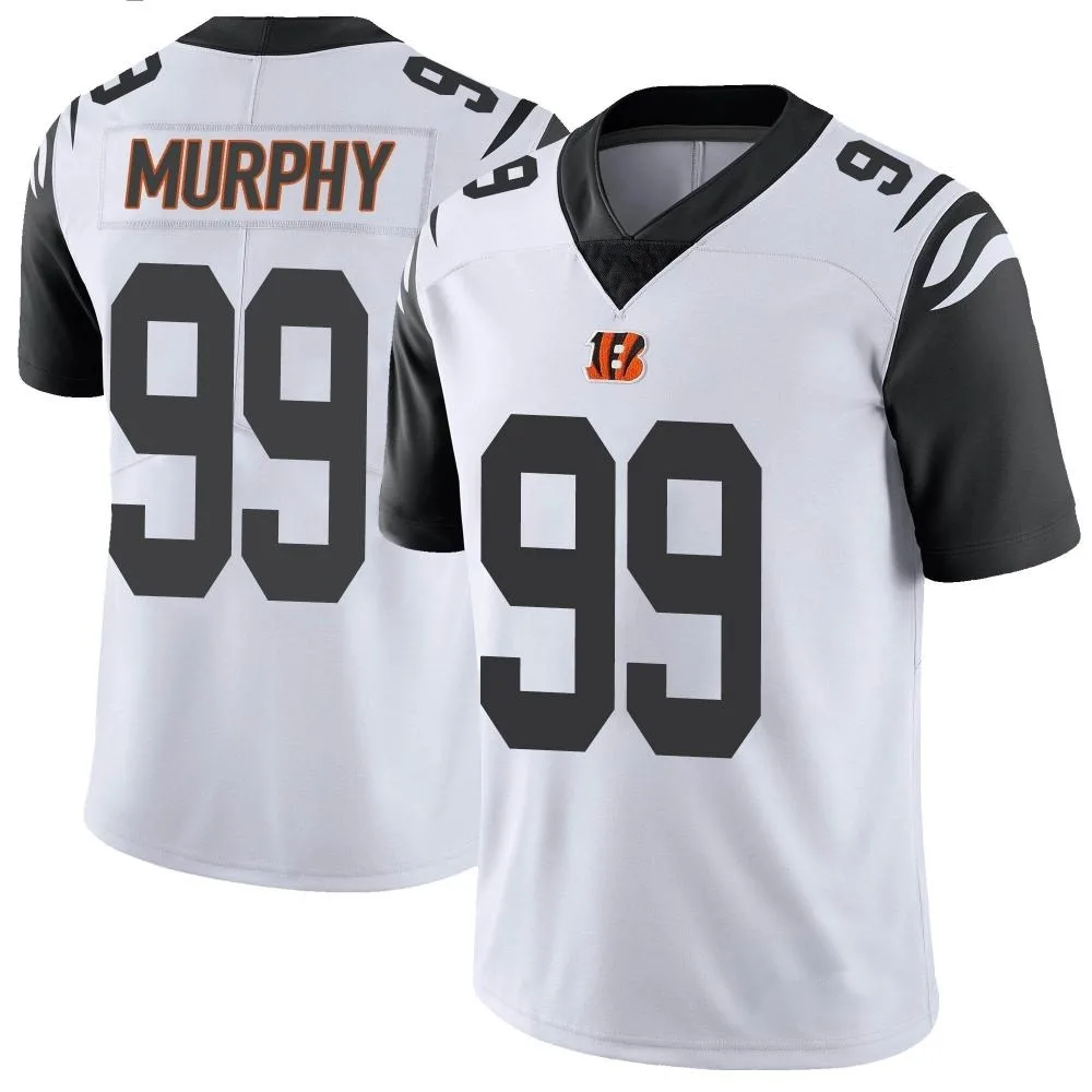 Youth Cincinnati Bengals Myles Murphy Nike Color Rush Vapor Untouchable Limited White Jersey Youth Cincinnati Bengals Myles Murphy Nike Color Rush Vapor Untouchable Limited White Jersey