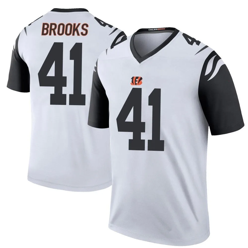 Youth Cincinnati Bengals Nate Brooks Nike Color Rush Legend White Jersey Youth Cincinnati Bengals Nate Brooks Nike Color Rush Legend White Jersey
