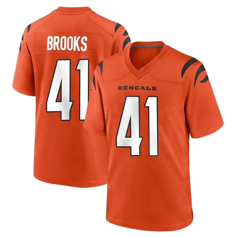 Youth Cincinnati Bengals Nate Brooks Nike Game Orange Jersey Youth Cincinnati Bengals Nate Brooks Nike Game Orange Jersey