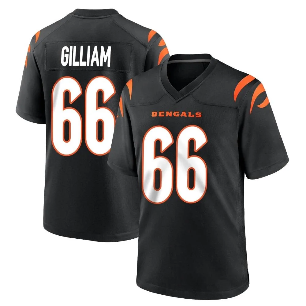 Men's Cincinnati Bengals Nate Gilliam Nike Team Color Game Black Jersey Men's Cincinnati Bengals Nate Gilliam Nike Team Color Game Black Jersey