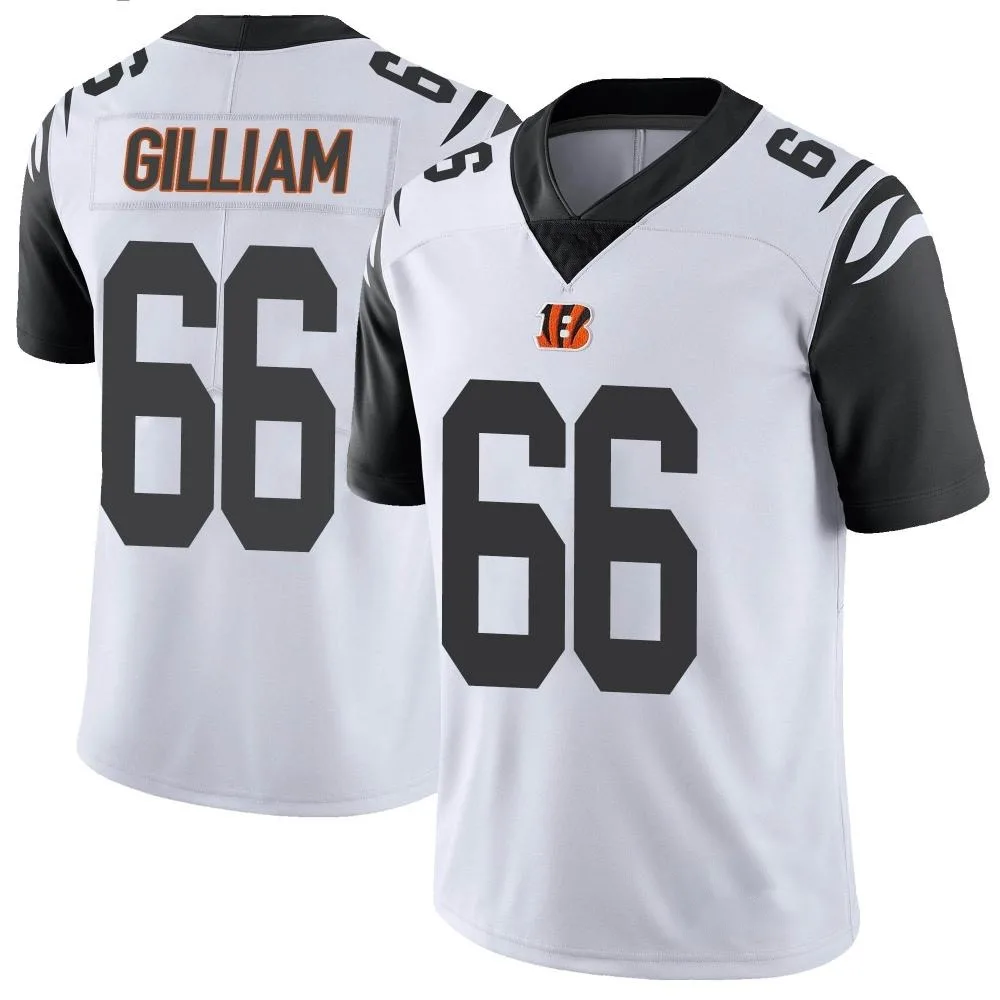 Youth Cincinnati Bengals Nate Gilliam Nike Color Rush Vapor Untouchable Limited White Jersey Youth Cincinnati Bengals Nate Gilliam Nike Color Rush Vapor Untouchable Limited White Jersey