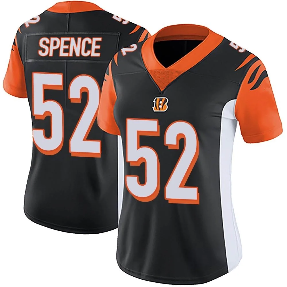 Women's Cincinnati Bengals Noah Spence Nike Team Color Vapor Untouchable Limited Black Jersey Women's Cincinnati Bengals Noah Spence Nike Team Color Vapor Untouchable Limited Black Jersey